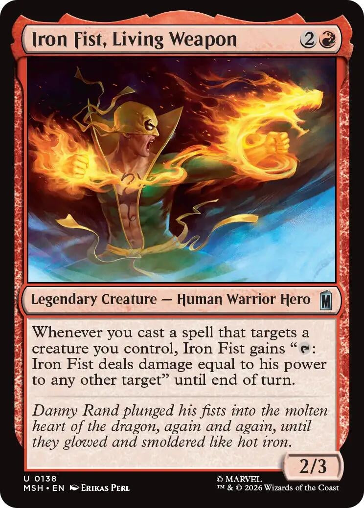 Image for Iron Fist, Living Weapon [138] - Magic: The Gathering