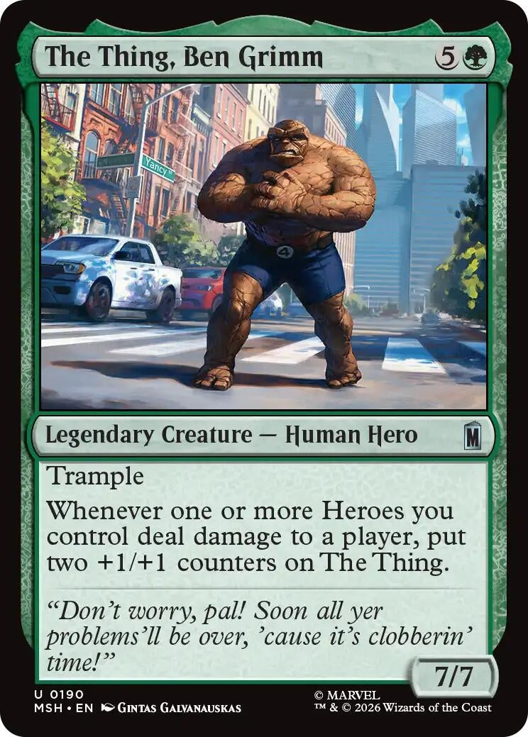 Image for The Thing, Ben Grimm [190] - Magic: The Gathering