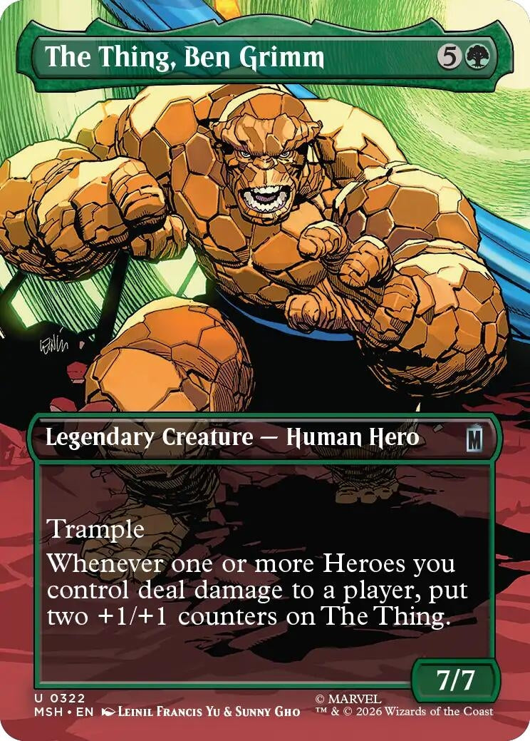 Image for The Thing, Ben Grimm (Borderless) [322] - Magic: The Gathering
