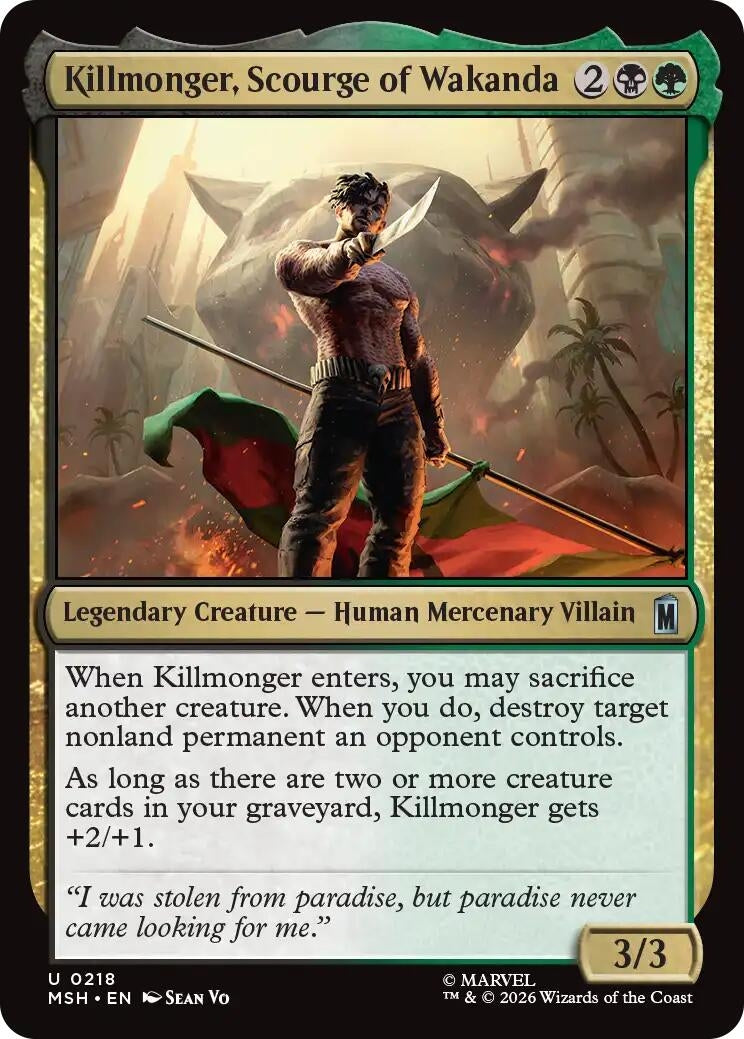 Image for Killmonger, Scourge of Wakanda [218] - Magic: The Gathering
