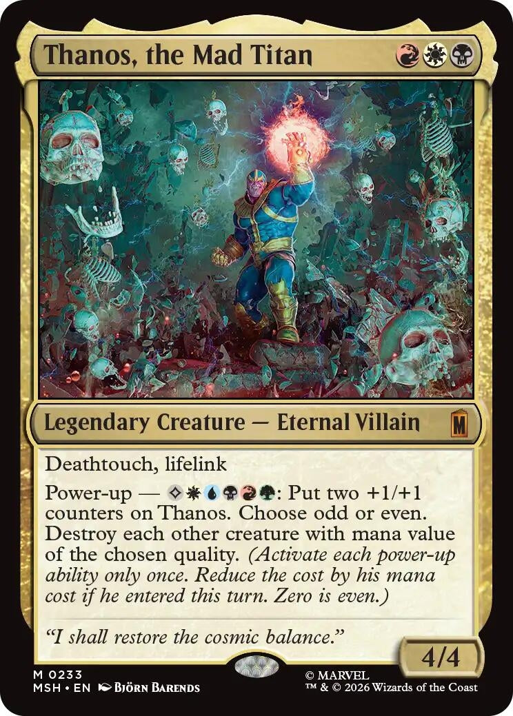 Image for Thanos, the Mad Titan [233] - Magic: The Gathering