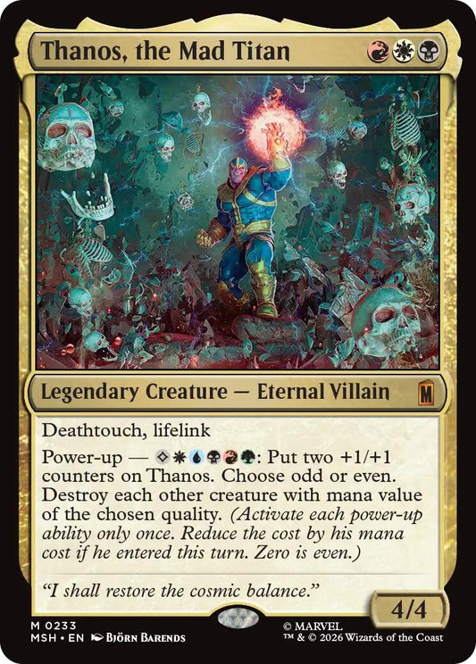 Image for Thanos, the Mad Titan [233] - Magic: The Gathering