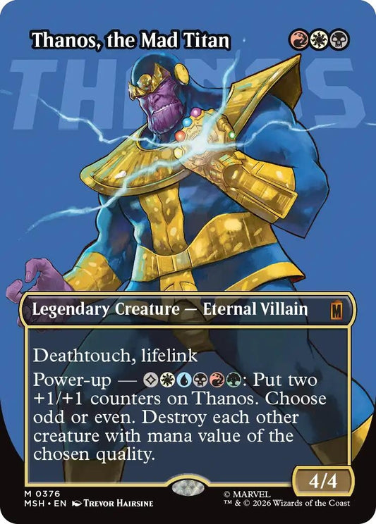 Image for Thanos, the Mad Titan (Borderless) (0367) [376] - Magic: The Gathering