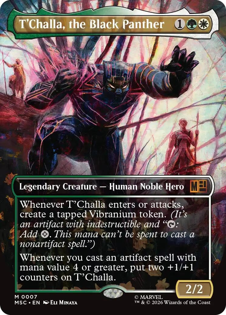 Image for T'Challa, the Black Panther (Borderless) [7] - Magic: The Gathering