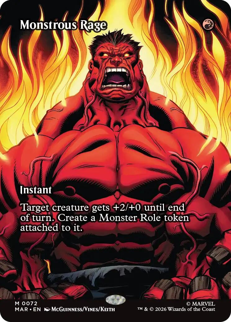 Image for Monstrous Rage (Borderless) [72] - Magic: The Gathering