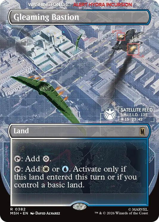 Image for Gleaming Bastion (Borderless) [382] - Magic: The Gathering