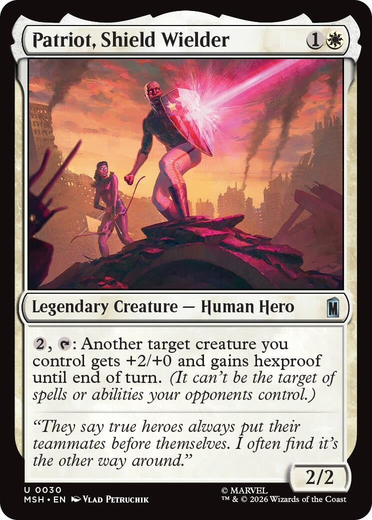Image for Patriot, Shield Wielder [30] - Magic: The Gathering