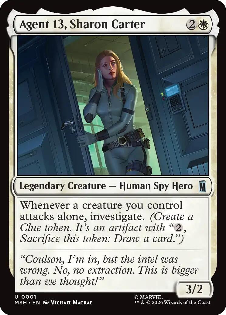Image for Agent 13, Sharon Carter [1] - Magic: The Gathering