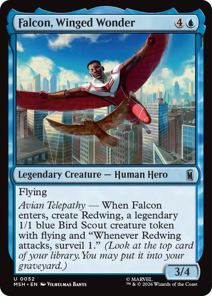 Image for Falcon, Winged Wonder [52] - Magic: The Gathering