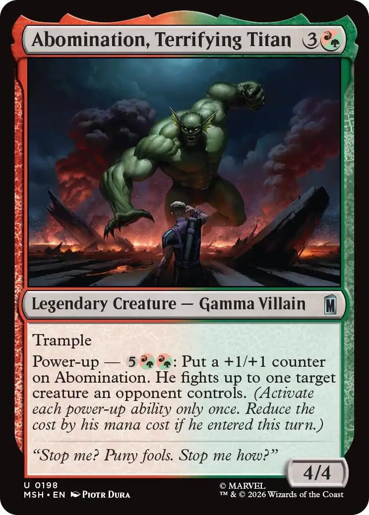 Image for Abomination, Terrifying Titan [198] - Magic: The Gathering
