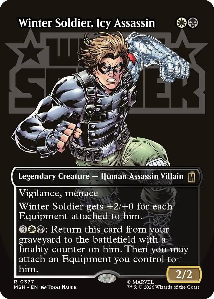 Image for Winter Soldier, Icy Assassin (Borderless) [377] - Magic: The Gathering