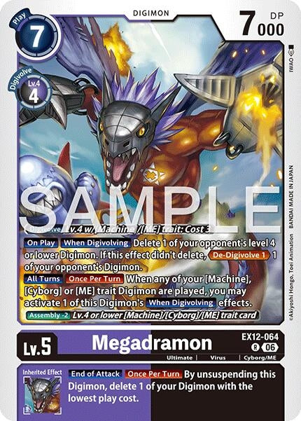 Image for Megadramon [EX12-064 R] - Digimon Card Game