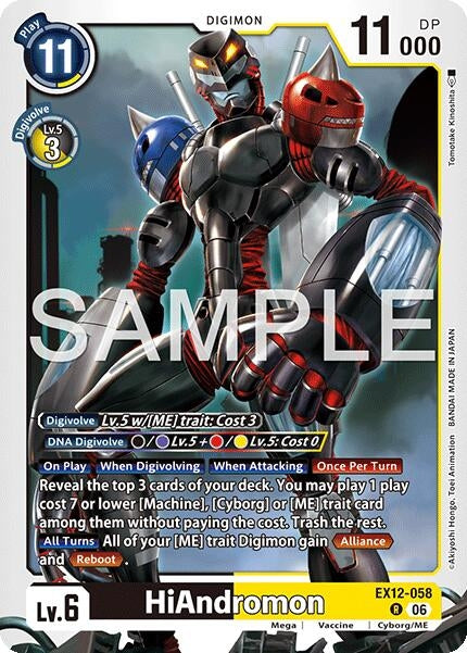 Image for HiAndromon [EX12-058 R] - Digimon Card Game