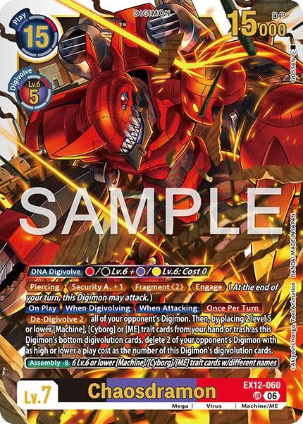 Image for Chaosdramon [EX12-060 UR] - Digimon Card Game