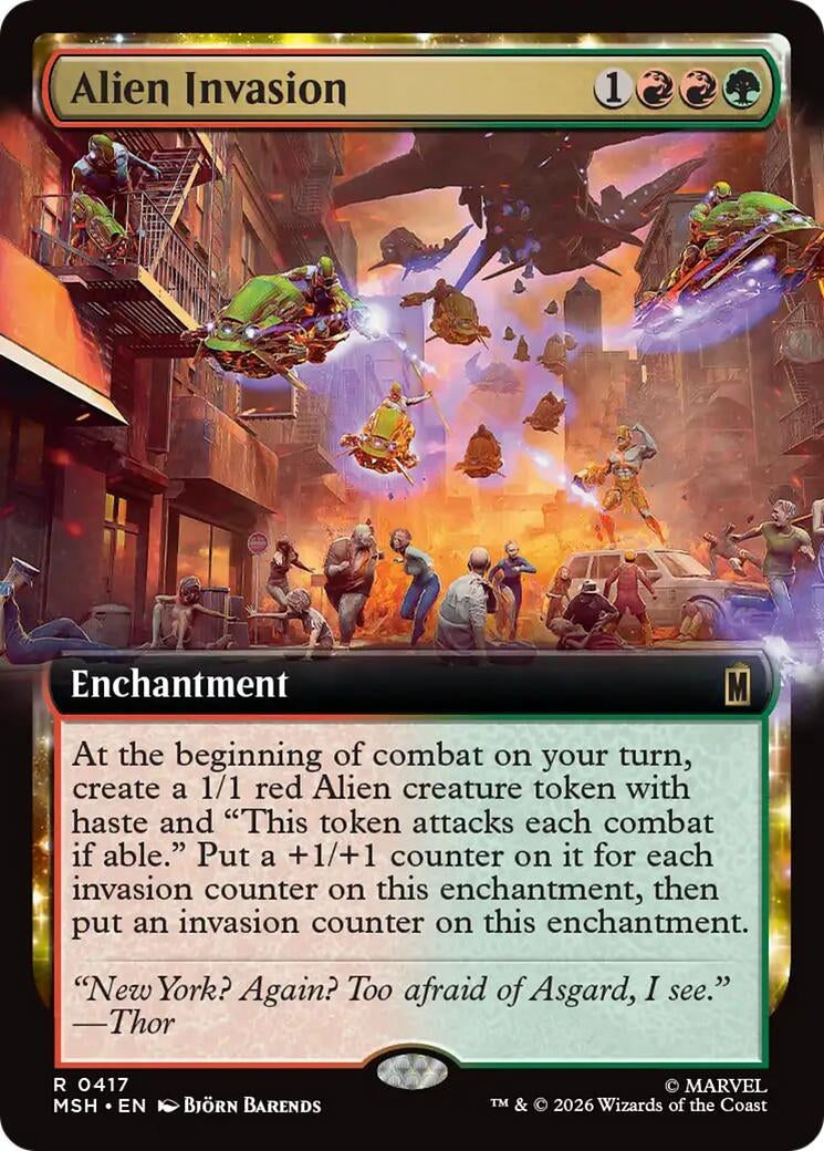 Image for Alien Invasion (Extended Art) [417] - Magic: The Gathering