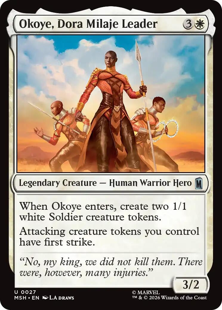 Image for Okoye, Dora Milaje Leader [27] - Magic: The Gathering