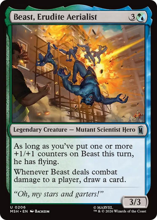 Image for Beast, Erudite Aerialist [206] - Magic: The Gathering