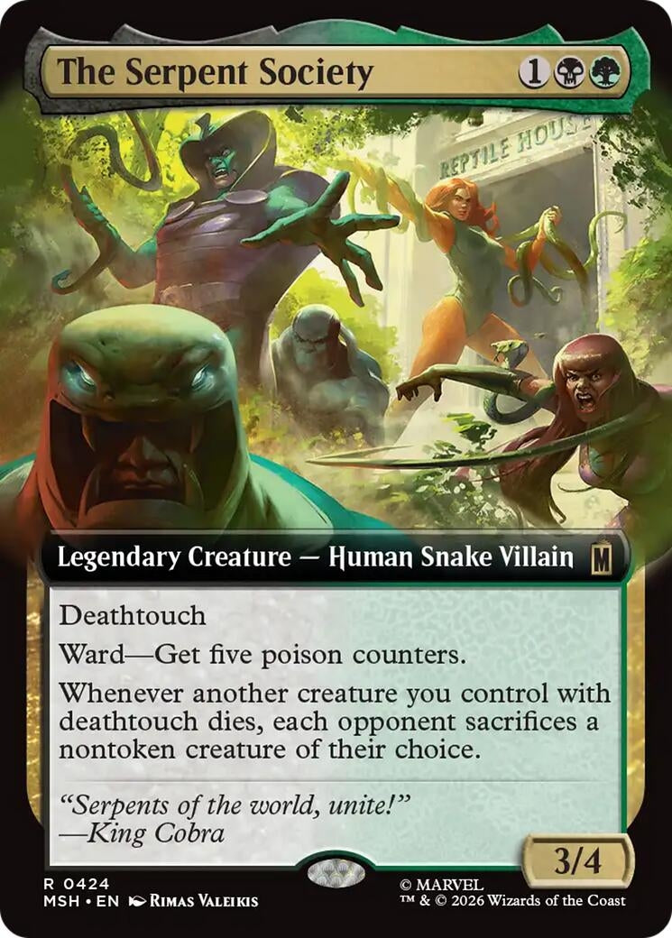 Image for The Serpent Society (Extended Art) [424] - Magic: The Gathering