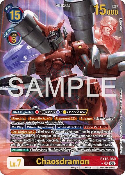 Image for Chaosdramon (Alternate Art) [EX12-060 UR] - Digimon Card Game