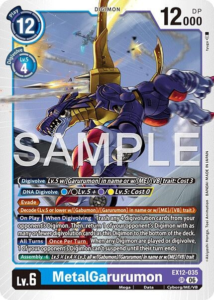 Image for MetalGarurumon [EX12-035 SR] - Digimon Card Game