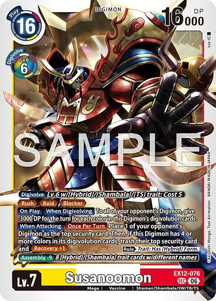 Image for Susanoomon [EX12-076 SEC] - Digimon Card Game