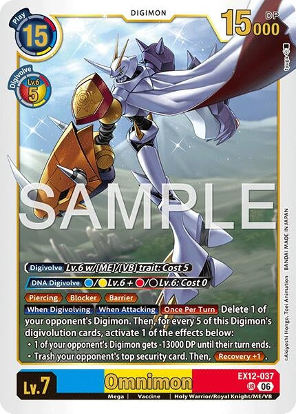 Image for Omnimon [EX12-037 UR] - Digimon Card Game