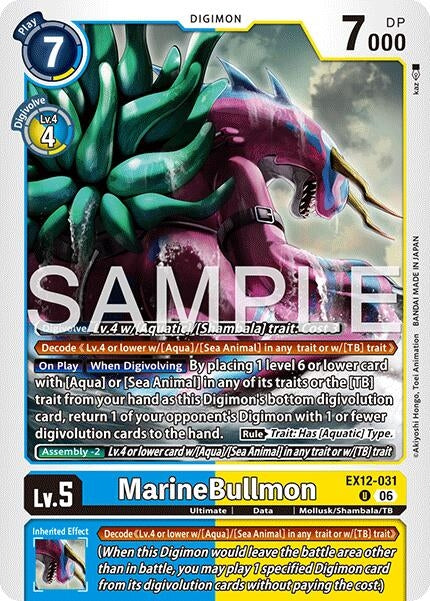 Image for MarineBullmon [EX12-031 U] - Digimon Card Game