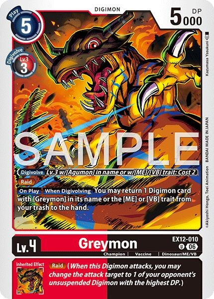 Image for Greymon [EX12-010 U] - Digimon Card Game