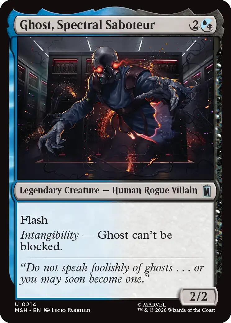 Image for Ghost, Spectral Saboteur [214] - Magic: The Gathering