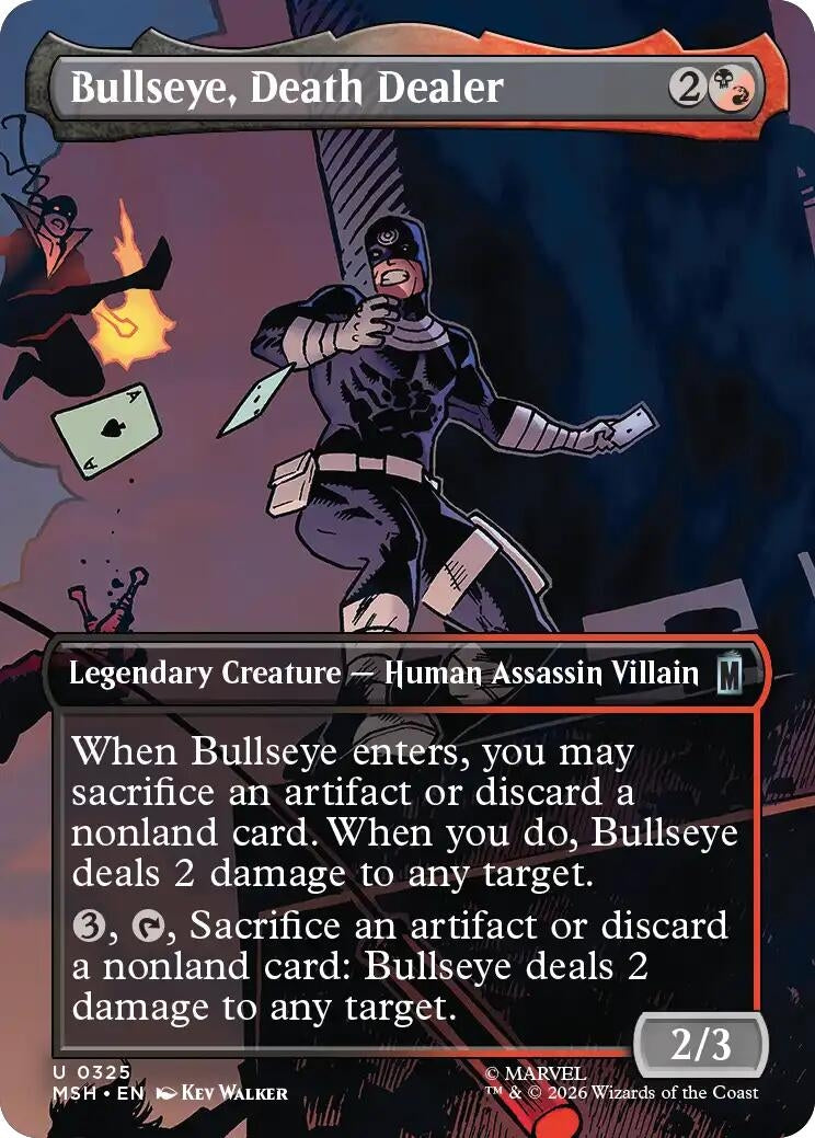 Image for Bullseye, Death Dealer (Borderless) [325] - Magic: The Gathering