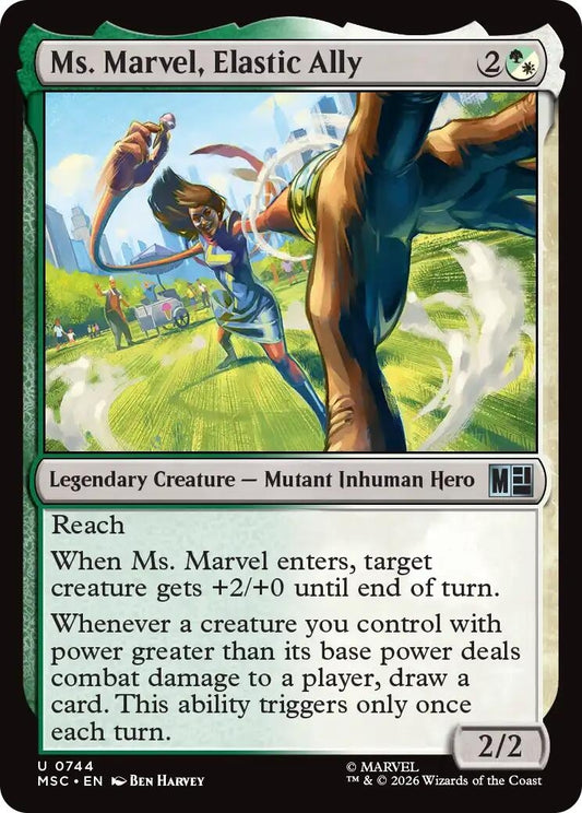 Image for Ms. Marvel, Elastic Ally [744] - Magic: The Gathering