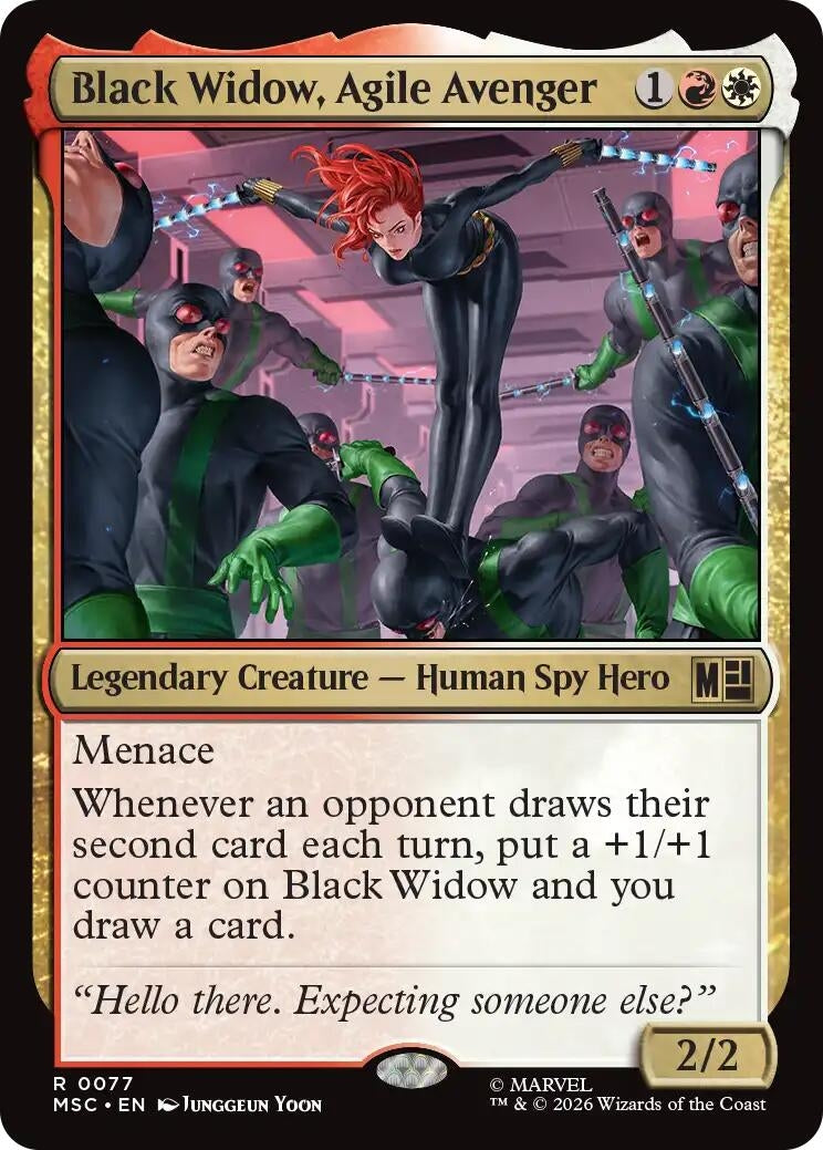 Image for Black Widow, Agile Avenger [77] - Magic: The Gathering