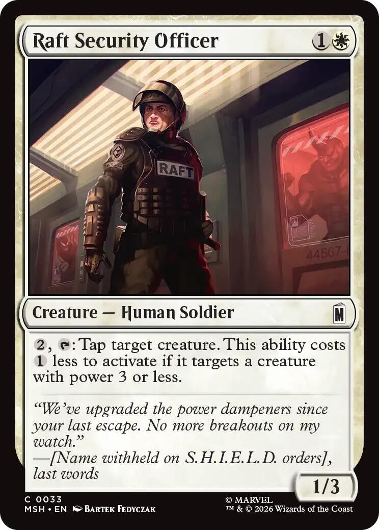 Image for Raft Security Officer [33] - Magic: The Gathering