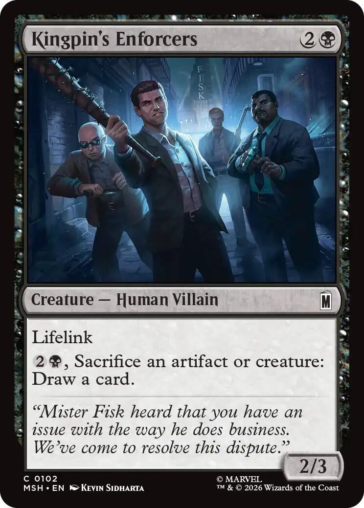 Image for Kingpin's Enforcers [102] - Magic: The Gathering