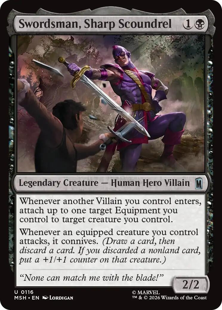 Image for Swordsman, Sharp Scoundrel [116] - Magic: The Gathering