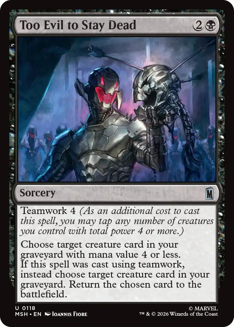 Image for Too Evil to Stay Dead [118] - Magic: The Gathering