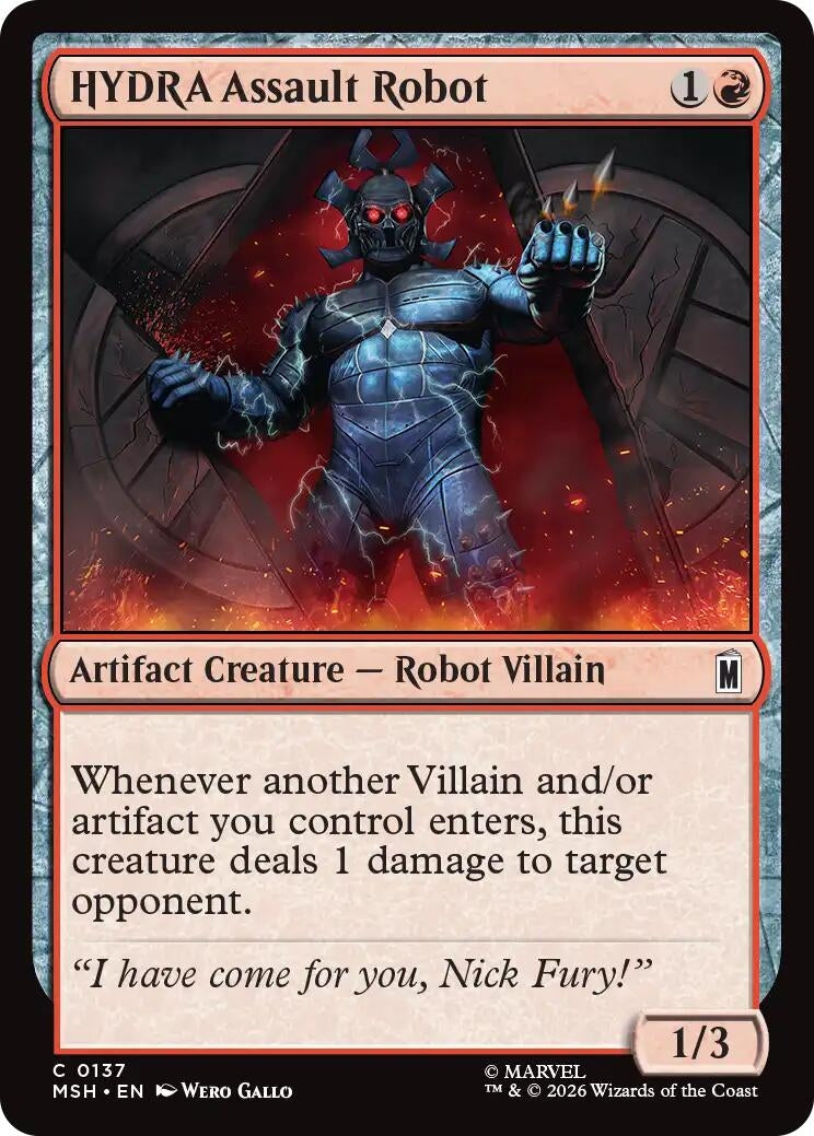Image for HYDRA Assault Robot [137] - Magic: The Gathering