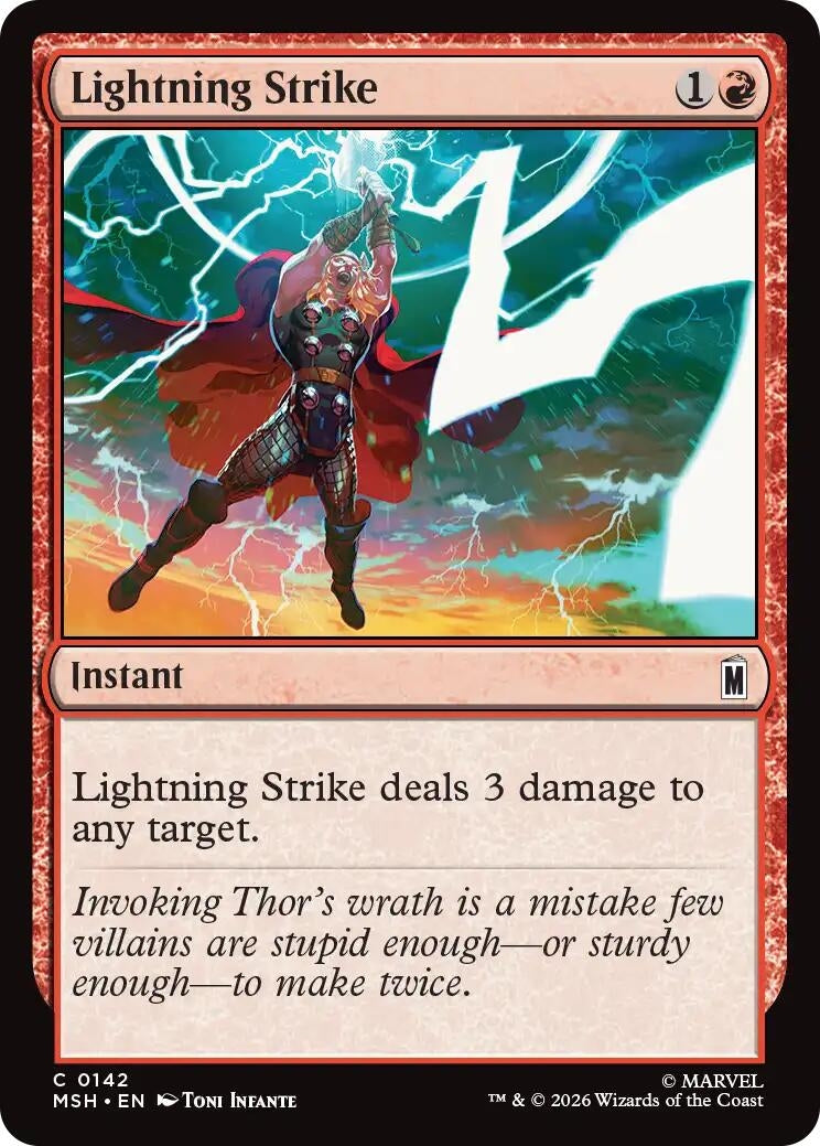 Image for Lightning Strike [142] - Magic: The Gathering