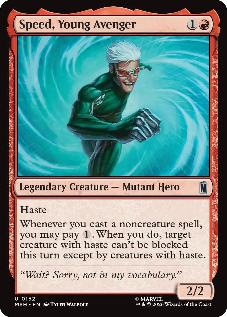 Image for Speed, Young Avenger [152] - Magic: The Gathering