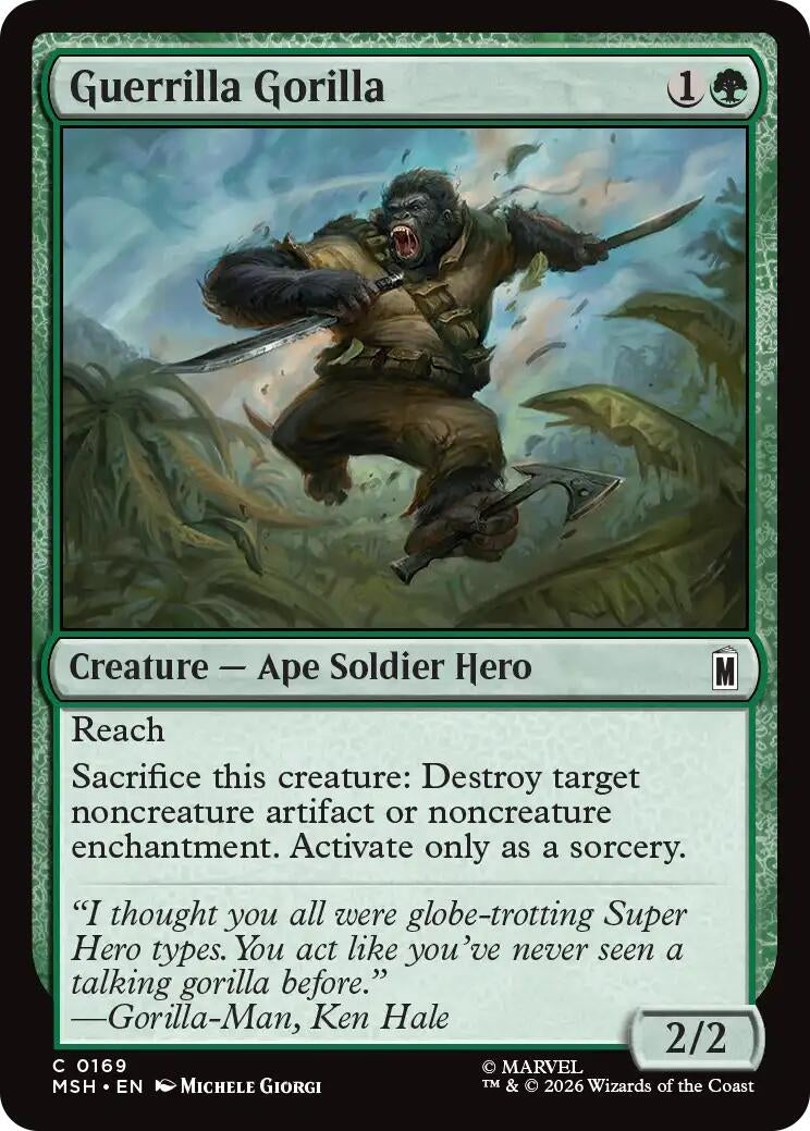 Image for Guerrilla Gorilla [169] - Magic: The Gathering