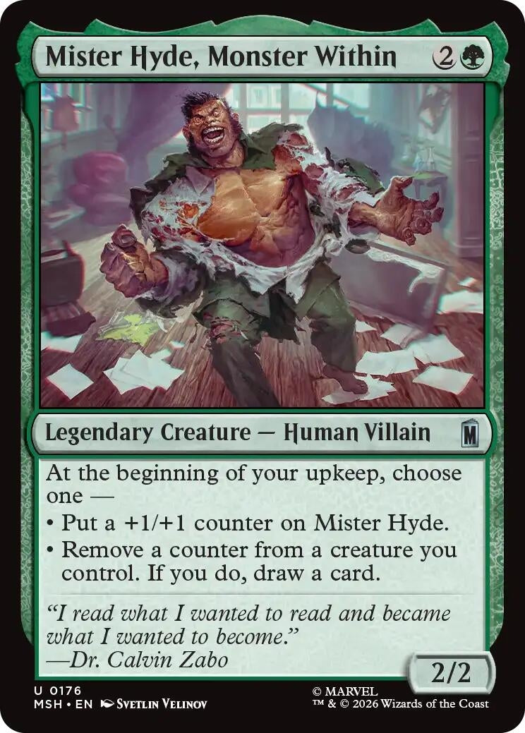 Image for Mister Hyde, Monster Within [176] - Magic: The Gathering