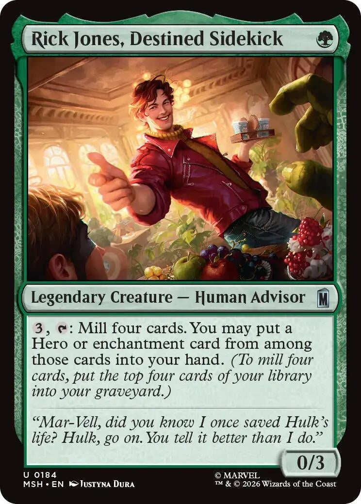 Image for Rick Jones, Destined Sidekick [184] - Magic: The Gathering