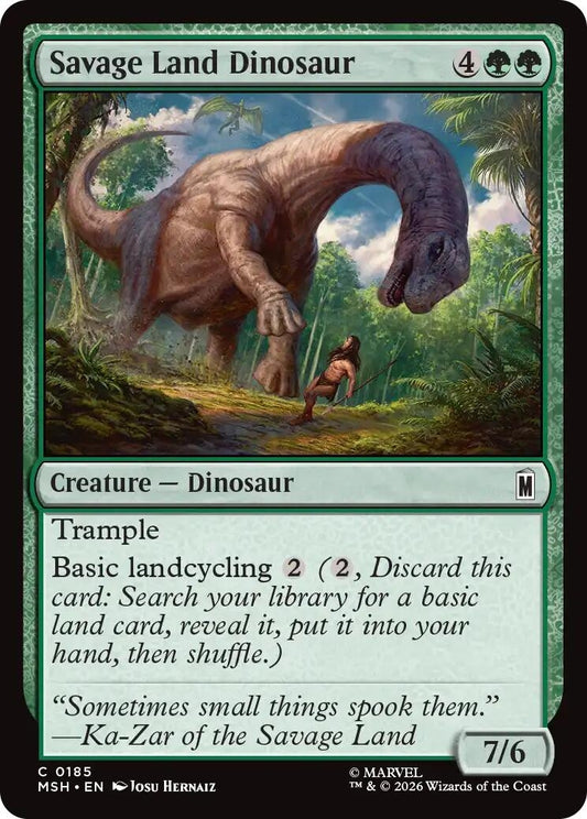 Image for Savage Land Dinosaur [185] - Magic: The Gathering