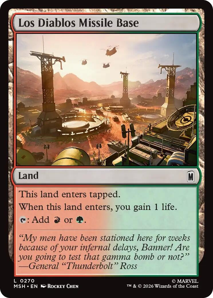 Image for Los Diablos Missile Base [270] - Magic: The Gathering
