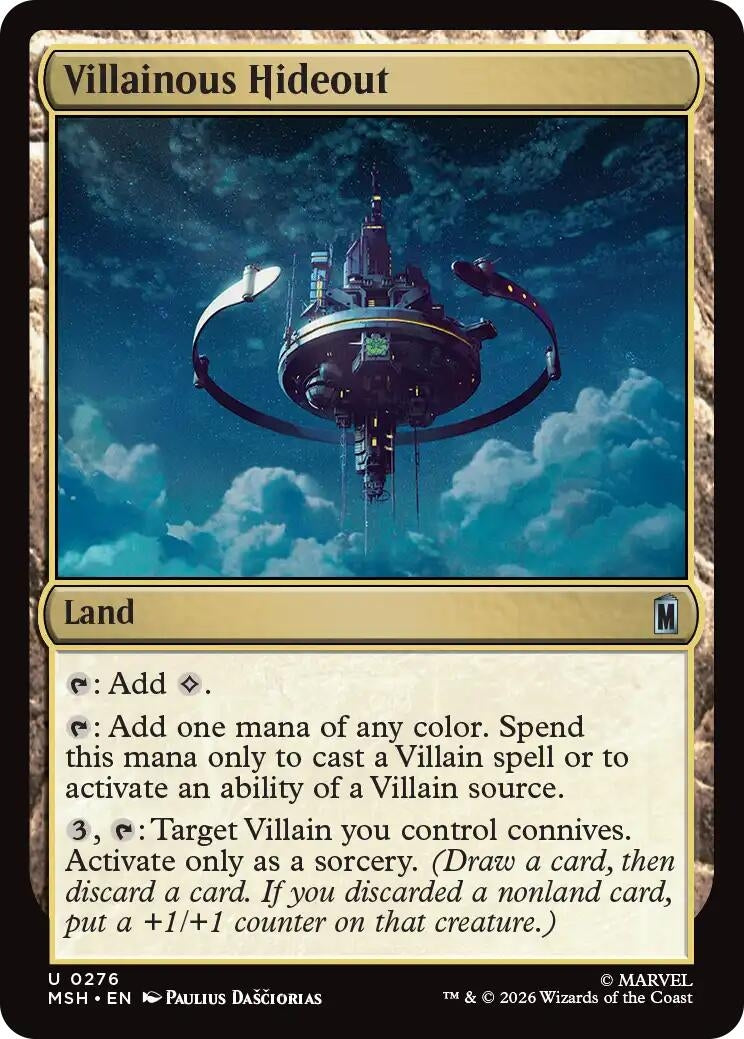 Image for Villainous Hideout [276] - Magic: The Gathering