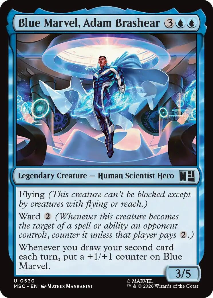 Image for Blue Marvel, Adam Brashear [530] - Magic: The Gathering