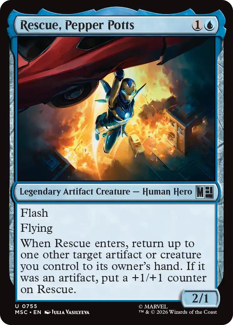 Image for Rescue, Pepper Potts [755] - Magic: The Gathering