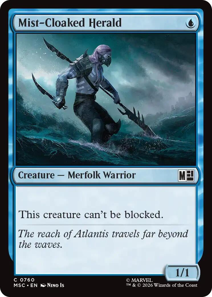 Image for Mist-Cloaked Herald [760] - Magic: The Gathering