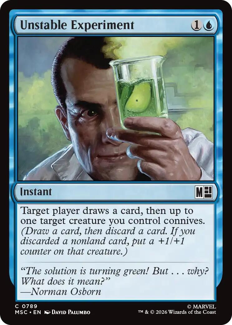 Image for Unstable Experiment [789] - Magic: The Gathering