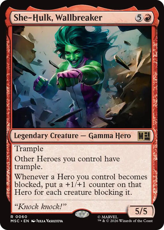 Image for She-Hulk, Wallbreaker [60] - Magic: The Gathering